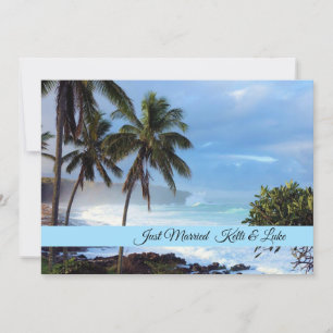 cartão com fotos recem casados