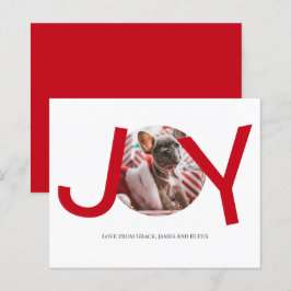 CARTÃO COM FOTOS Vermelho Feliz de Natal