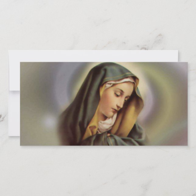 Cartão com fotos Virgin Mary 2 (Frente)