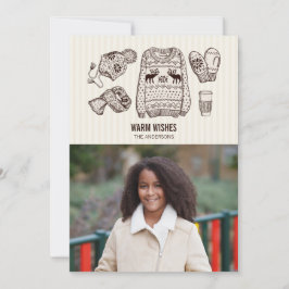 Cartão com fotos Warm Wish Holiday Essentials
