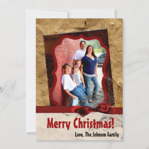 cartão com fotos XMAS de Natal para Sack Vintage 5