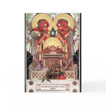 Cartão com ilustração do Xmas por J.C. Leyendecker