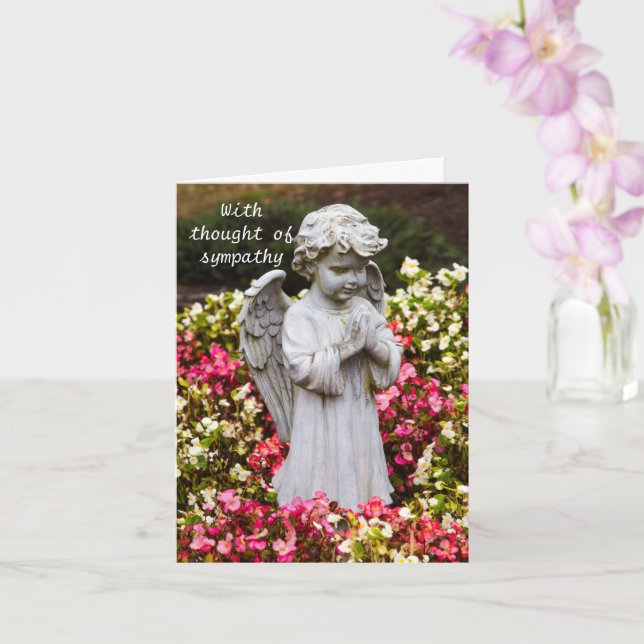 Cartão Com o pensamento de compaixão dobrada (Orquídea)