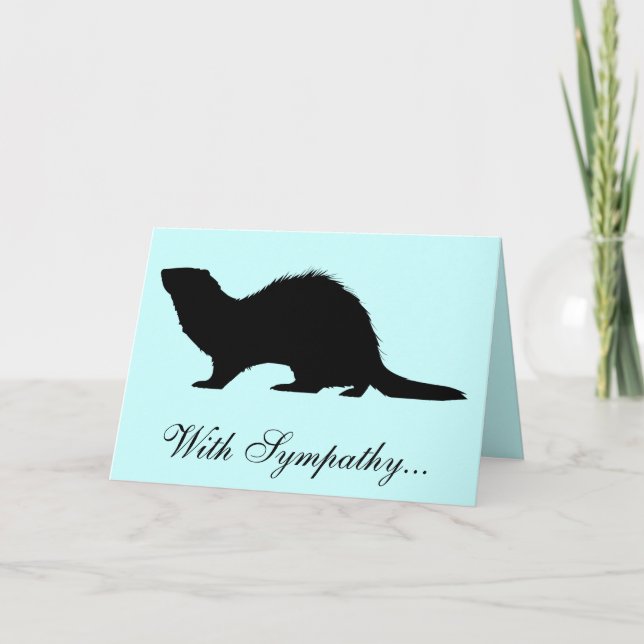 Cartão Com perda da simpatia de uma doninha (Frente)