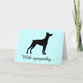 Cartão Com Simpatia Miniatura Pinscher