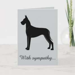 Cartão Com simpatia: Perda de seu great dane