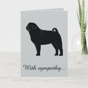 Cartão Com simpatia: Perda de seu Pug