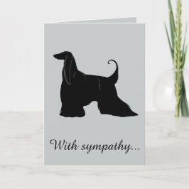 Cartão Com simpatia: Perda do seu cão afegão