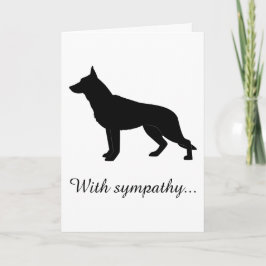 Cartão Com simpatia: Perda do seu cão German shepherd