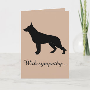 Cartão Com simpatia: Perda do seu cão German shepherd