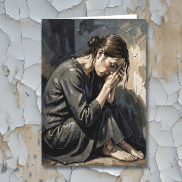 Cartão Com simpatia | Poema de dor e perda 