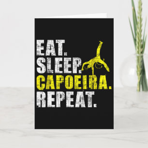 Cartão Coma Capoeira Repita - Amante de Artes Marciais Ki