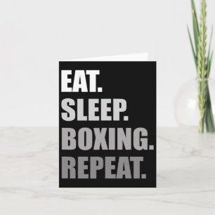 Cartão Coma. Durma. Boxing. Repita. Caixa