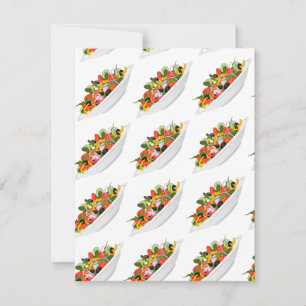 Cartão Coma mais plantas com cartazes de motivação de sal