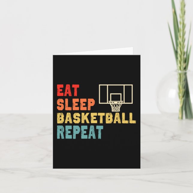 Cartão Coma no Sono, Basquete Repete a roupa para garotas (Frente)