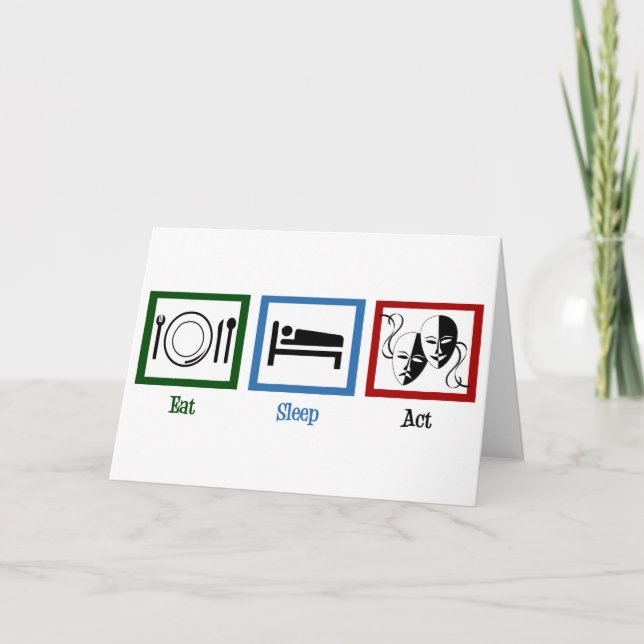 Cartão Coma o ato do sono (Frente)