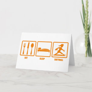 Cartão Coma o Softball
