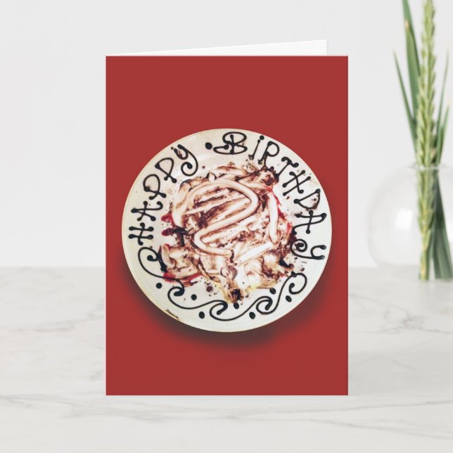 Cartão Coma seu bolo (Frente)