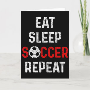Cartão Coma Sonho Futebol Repita Jogador de Futebol Homen