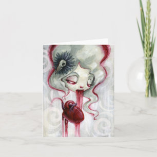 Cartão Coma um coração, ganhe seu amor