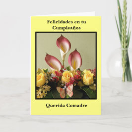Cartão Comadre do querida dos cumpleaños do en a Turquia