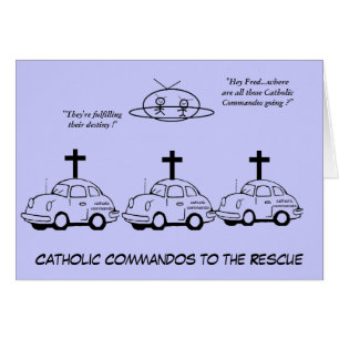 Cartão Comandantes Católicos Para O Salvamento