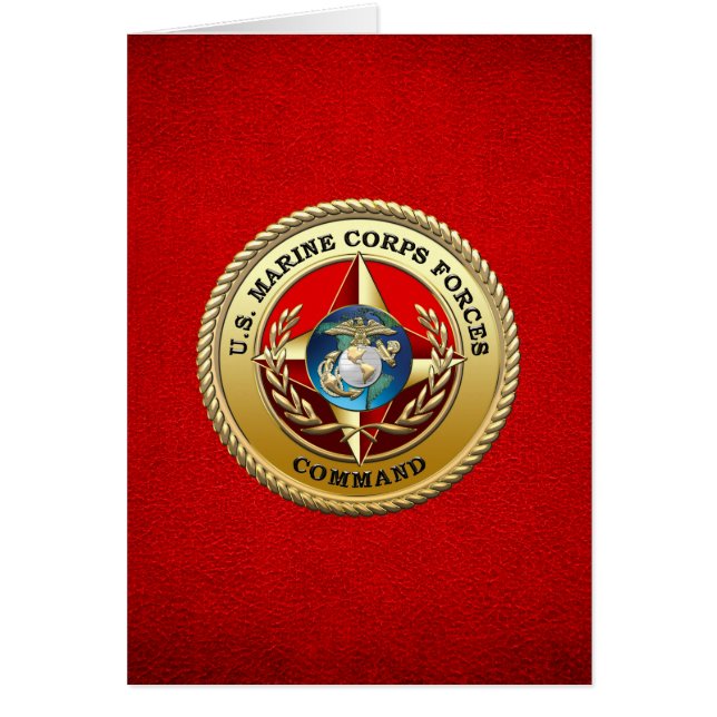 Cartão Comando das Forças Armadas dos EUA (MARFORCOM) [3D (Frente)