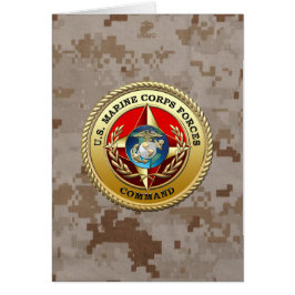 Cartão Comando das Forças Armadas dos EUA (MARFORCOM) [3D