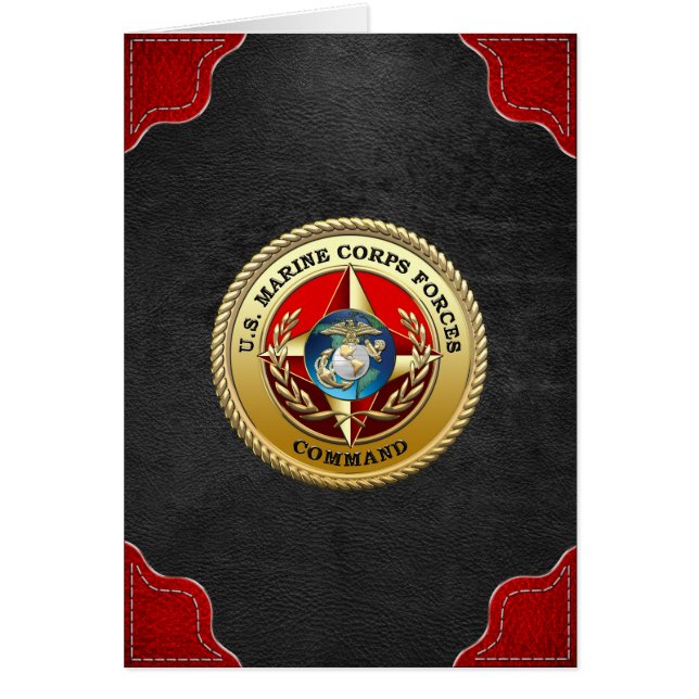 Cartão Comando das Forças Armadas dos EUA (MARFORCOM) [3D (Frente)