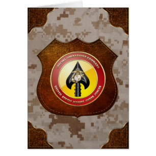 Cartão Comando de operações especiais do USMC (MARSOC)