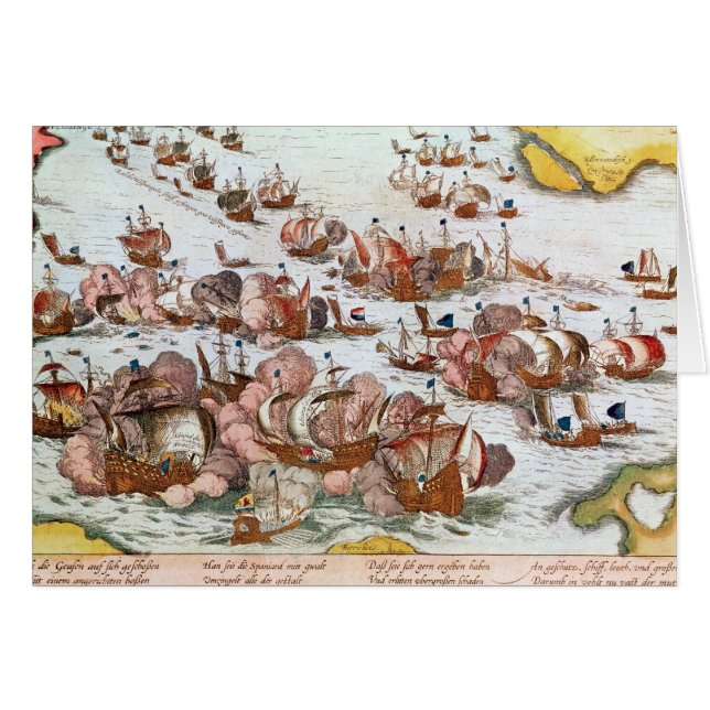 Cartão Combate naval (Frente Horizontal)