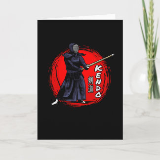 Cartão Combatente das Artes Marciais Kendo Aikido