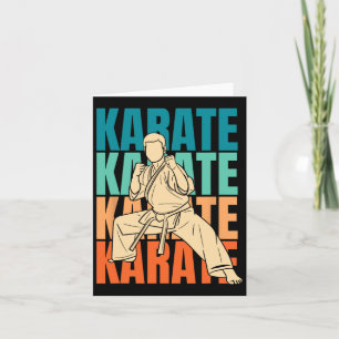 Cartão Combatente do Karato Retroativo - Artes Marciais -