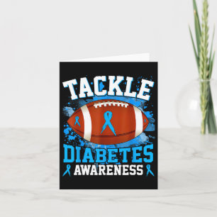 Cartão Combater a Diabetes de Futebol Sensibilizar o Meni