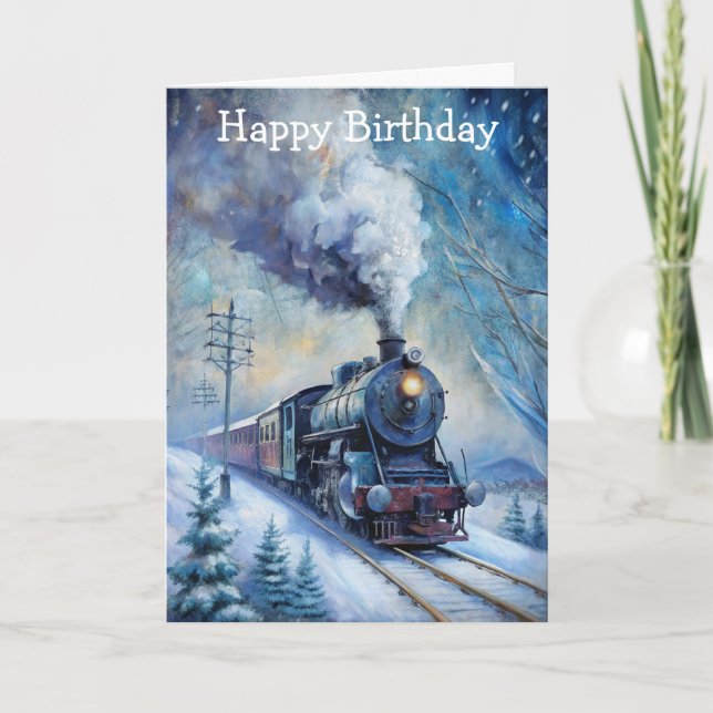 Cartão Comboio a vapor (Frente)