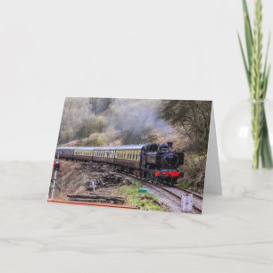 Cartão Comboio a vapor