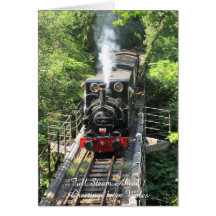 Comboio a vapor galês.