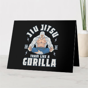 Cartão Comboio como Gorilla BJJ brasileiro Jiu Jitsu