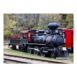 Cartão Comboio do motor de carvão