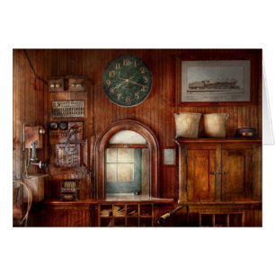 Cartão Comboio - Escritório - A janela de aceitação de in