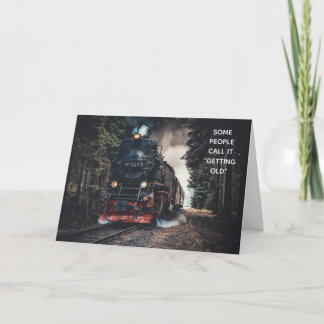 Cartão Comboio Locomotivo A Vapor Sobre O Aniversário Da 
