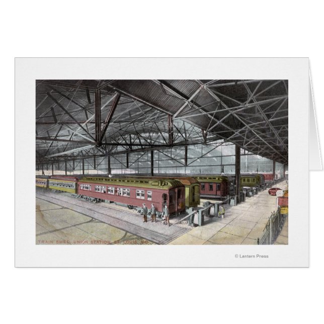 Cartão Comboio na estação da União (Frente Horizontal)