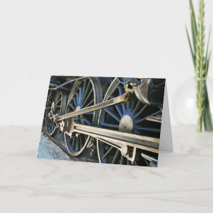 Cartão Comboios De Locomotiva A Vapor De Volta À Via Come