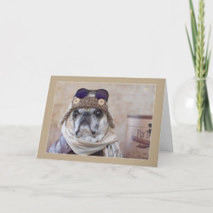 Cartão Come Fly With Me Pug Card