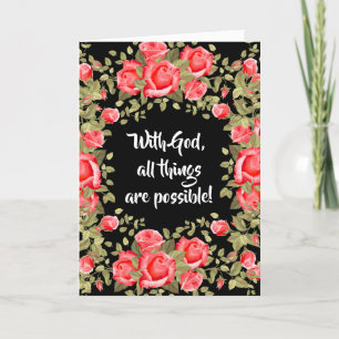 Cartão Começo de Graduação Religioso Sagrado Coração