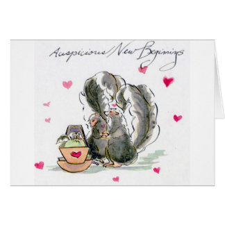 Cartão Começos novos auspiciosos