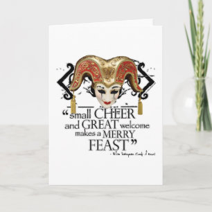 Cartão Comédia de citações do banquete dos erros