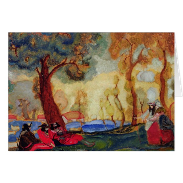 Cartão Comediantes judaicos que descansam, 1910s (Frente Horizontal)