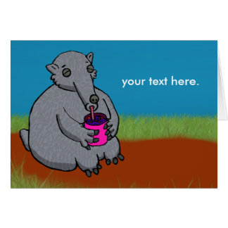 Cartão Comedor Antnog da formiga