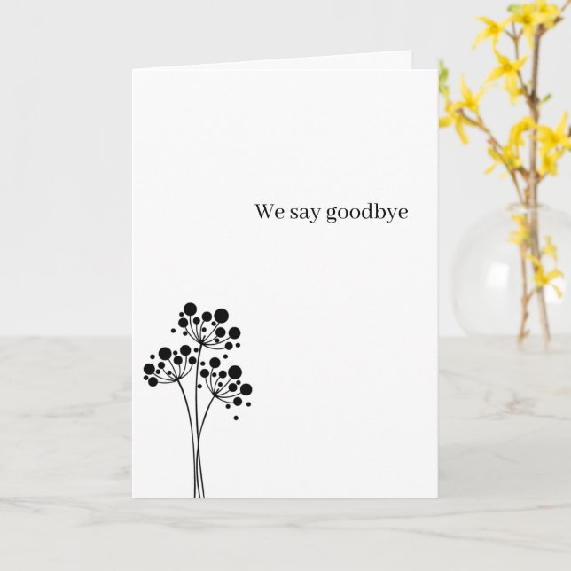 Cartão Comemoração - Condolências 04 (Flor Amarela)